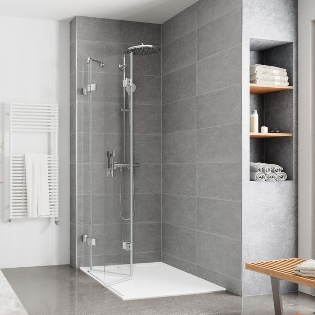 Bild einer Dusche mit Glastür von Reichel